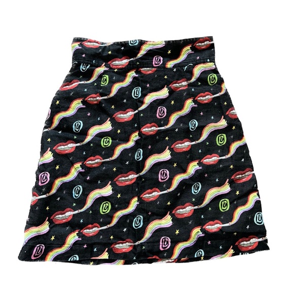 Olympia Le-Tan Early Pearl Skirt Dutchies Size FR 36 100% Linen EU 36 Rainbow - Picture 2 of 13